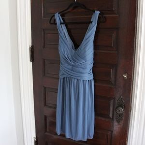 David's Bridal Steel Blue dress